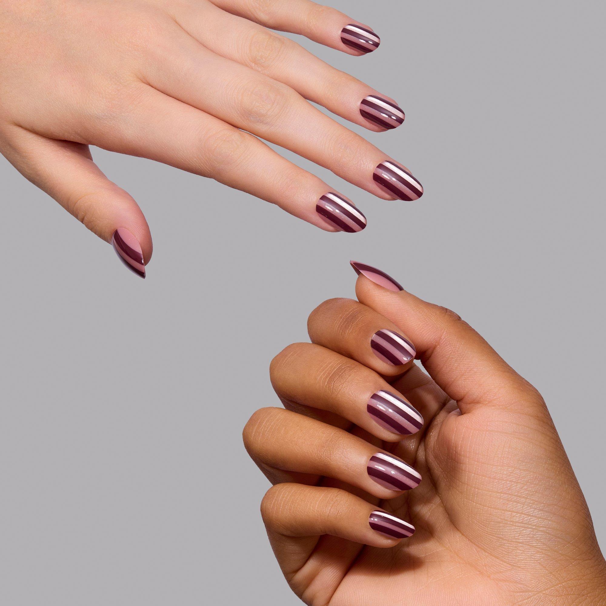 Накладные ногти на клейкой основе Glamnetic Sugar Stripes — фото 5
