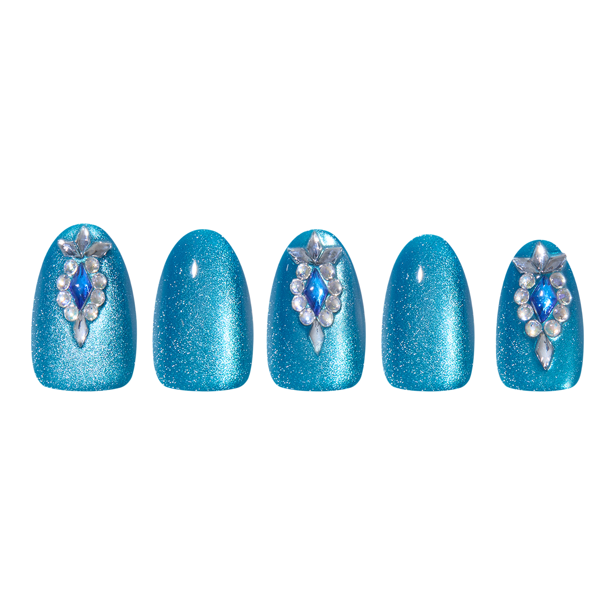 Накладные ногти Glamnetic Blue Topaz — фото 2