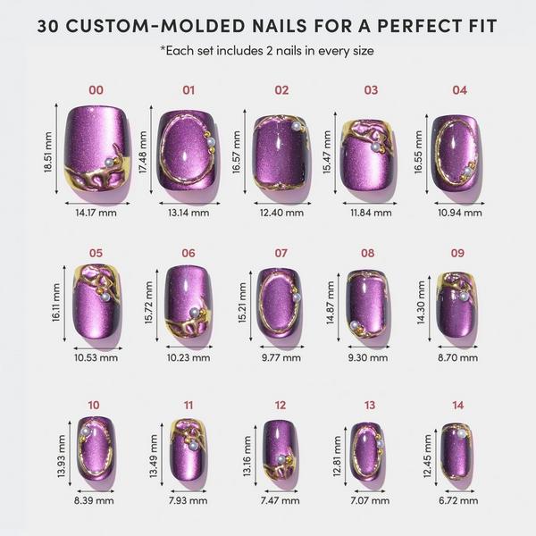 Glamnetic Amethyst Press-On Nails #6