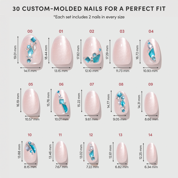 Glamnetic Aquamarine Press-On Nails #6