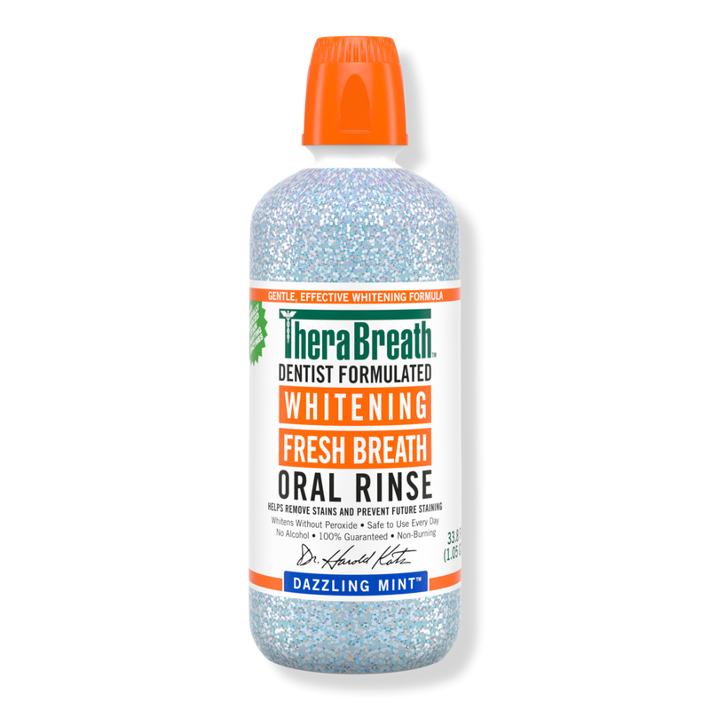 TheraBreath - 33.8 oz Whitening Fresh Breath Oral Rinse Dazzling