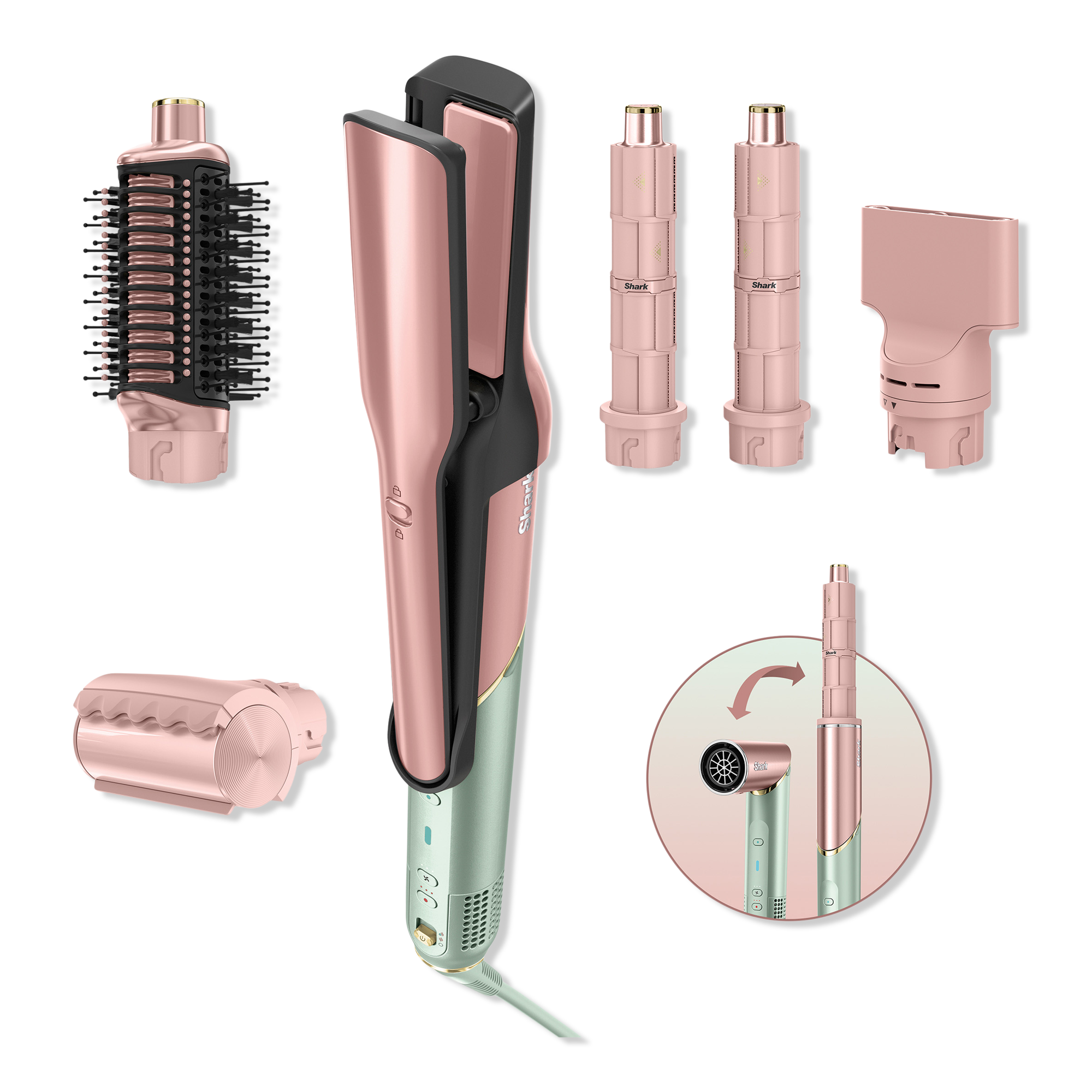 Shark Beauty Glam Ceramic Air Styling & Drying System in Strawberry Matcha #1