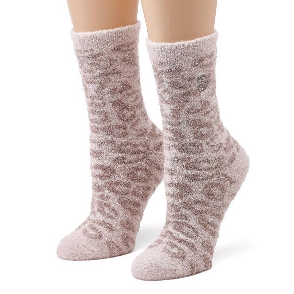 Earth Therapeutics Leopard Aloe Moisture Luxury 2 Pack Socks #3