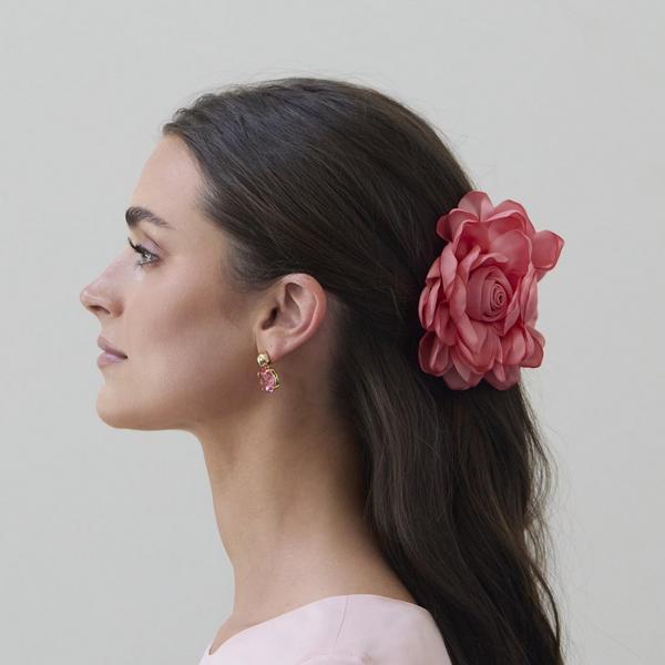 Lele Sadoughi Rose Claw Clip #4