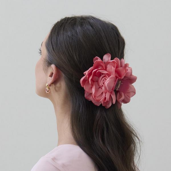 Lele Sadoughi Rose Claw Clip #5