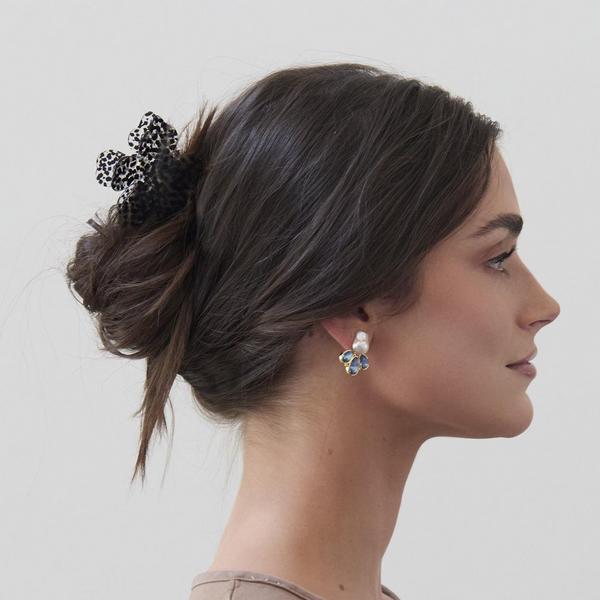 Lele Sadoughi Black Tortoise Lily Claw Clip #4