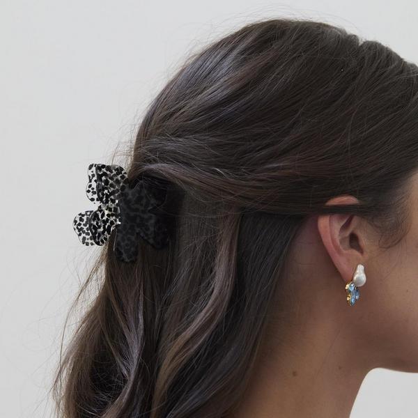 Lele Sadoughi Black Tortoise Lily Claw Clip #5
