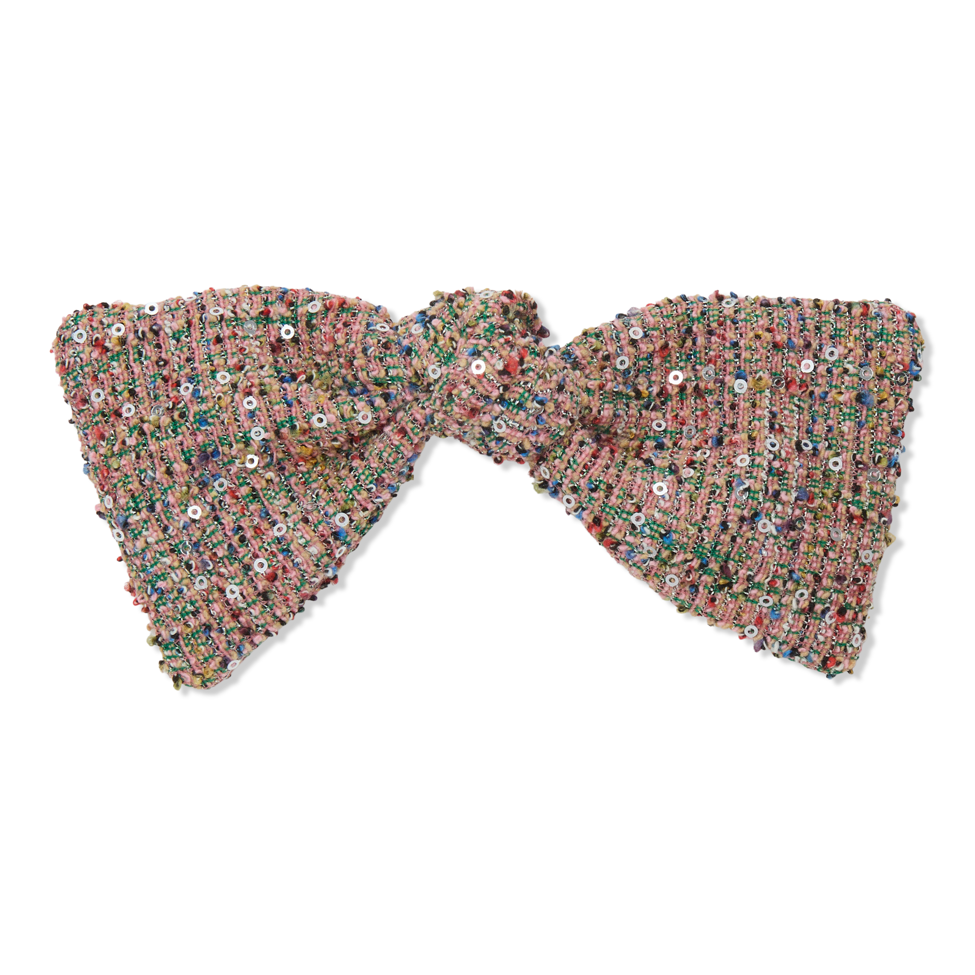 Lele Sadoughi Paloma Tweed Bow Barrette #1