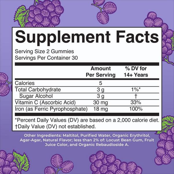MaryRuth's Iron Gummies Grape #2