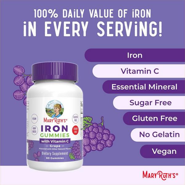 MaryRuth's Iron Gummies Grape #3