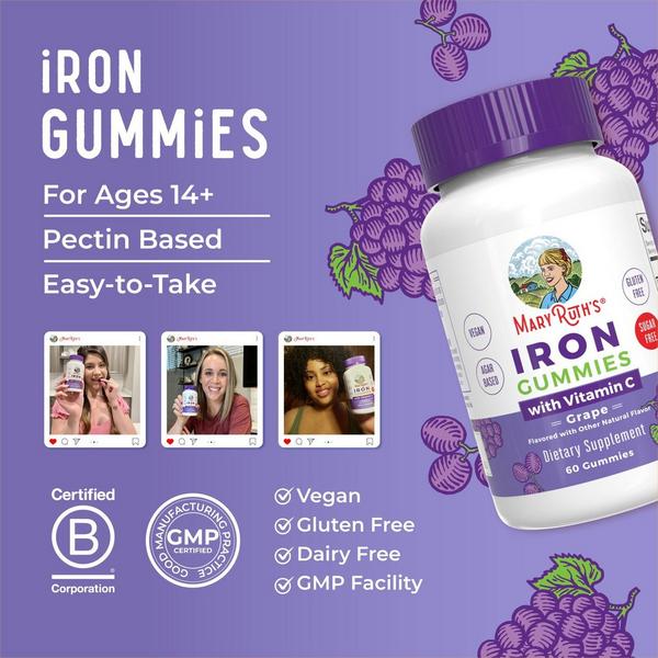 MaryRuth's Iron Gummies Grape #4