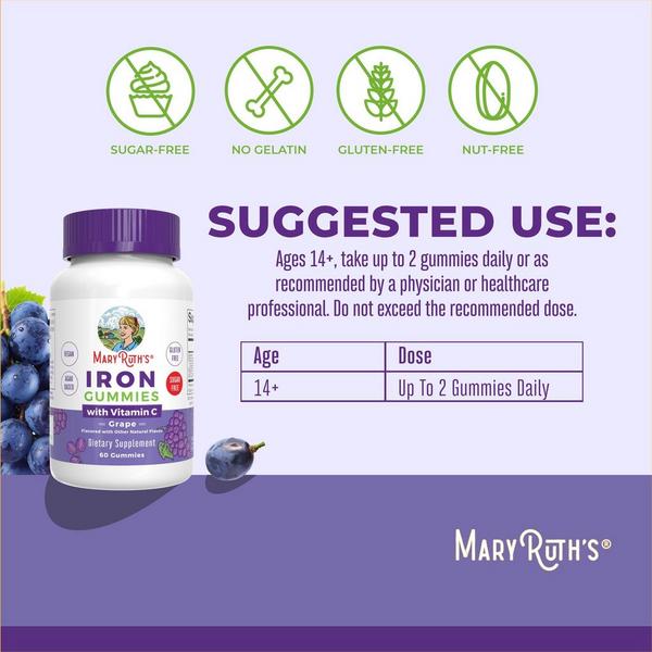 MaryRuth's Iron Gummies Grape #6