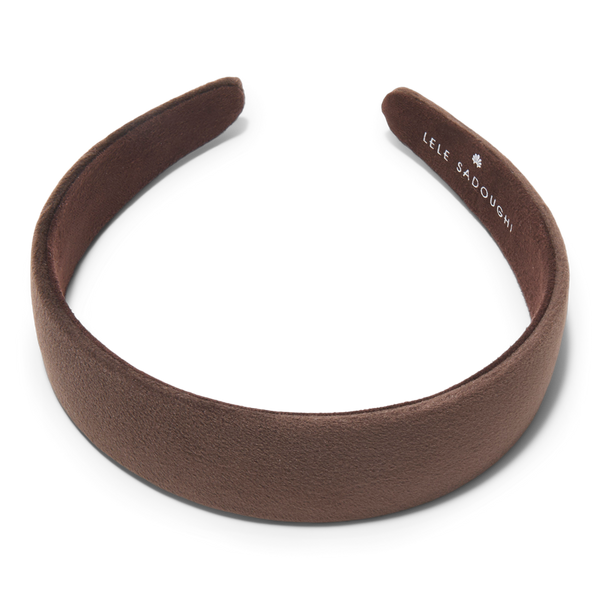 Lele Sadoughi Chocolate Velvet Bessette Headband #2