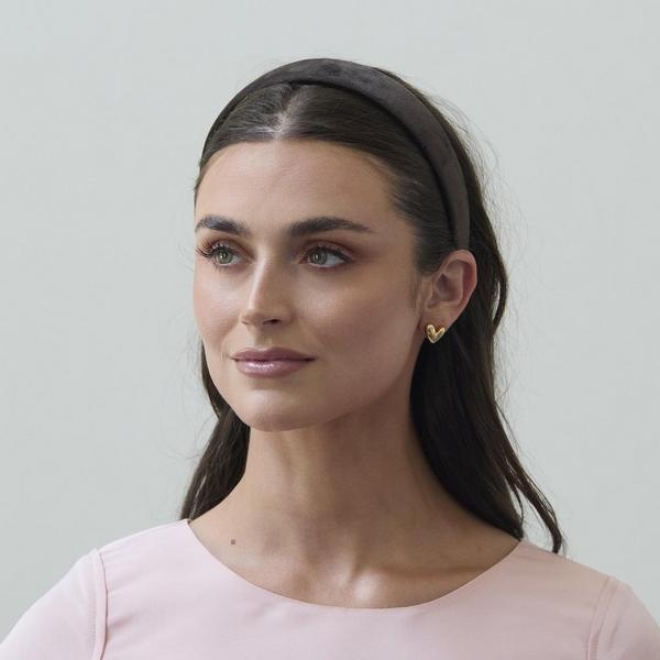 Lele Sadoughi Chocolate Velvet Bessette Headband #4