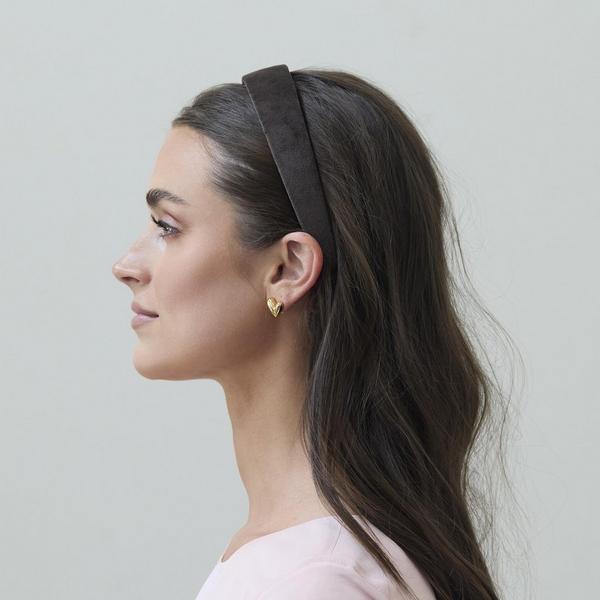 Lele Sadoughi Chocolate Velvet Bessette Headband #5