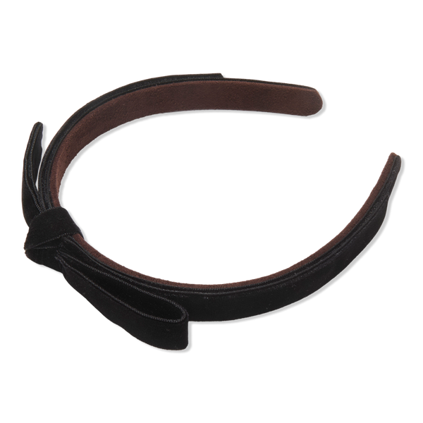 Lele Sadoughi Jet Bardot Ribbon Slim Headband #1