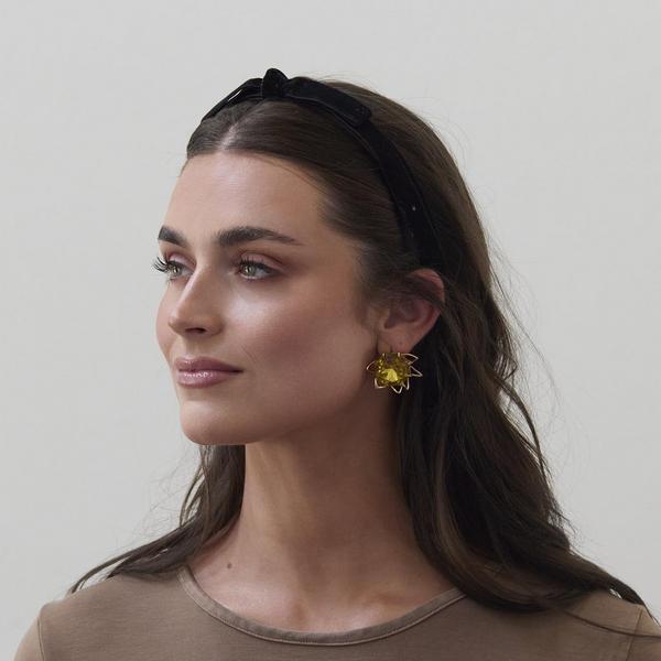 Lele Sadoughi Jet Bardot Ribbon Slim Headband #5