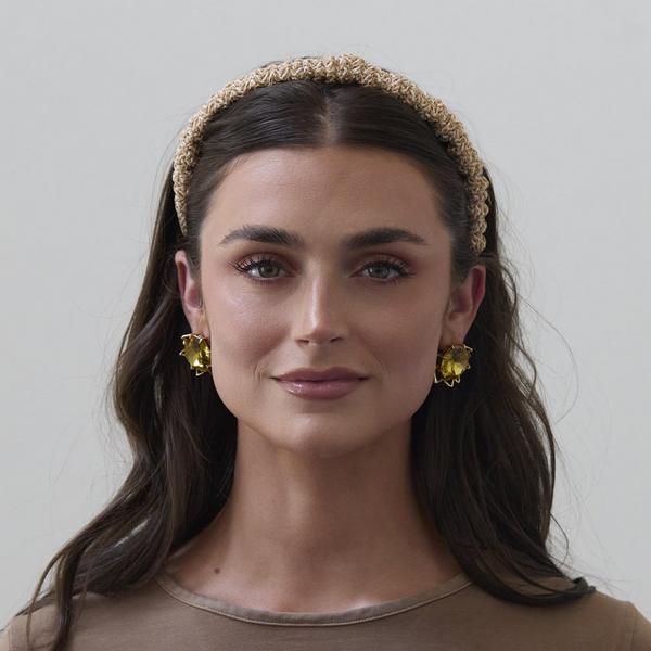 Lele Sadoughi Natural Raffia Jessie Headband #4