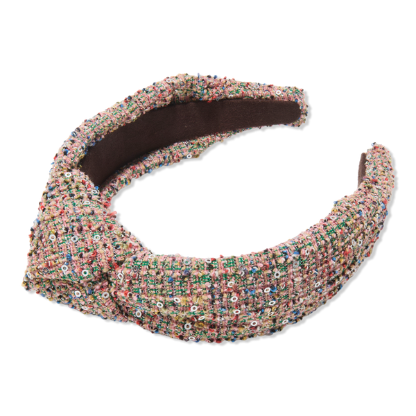Lele Sadoughi Knotted Tweed Headband #1