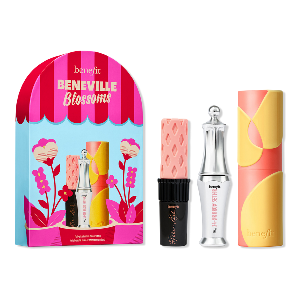 Benefit Cosmetics Beneville Blossoms Beauty Trio Blush, Mascara & Brow Gel Makeup Gift Set