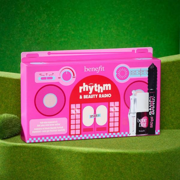 Benefit Cosmetics Rhythm & Beauty Radio Full-Size & Mini Lash, Brow, Lip & Cheek Bestsellers Trio #8