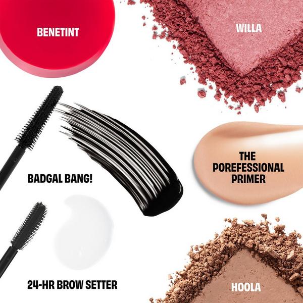 Benefit Cosmetics The Glam Golf Club Mini Full-Face Makeup Set Bestselling Travel-Size Essentials #2