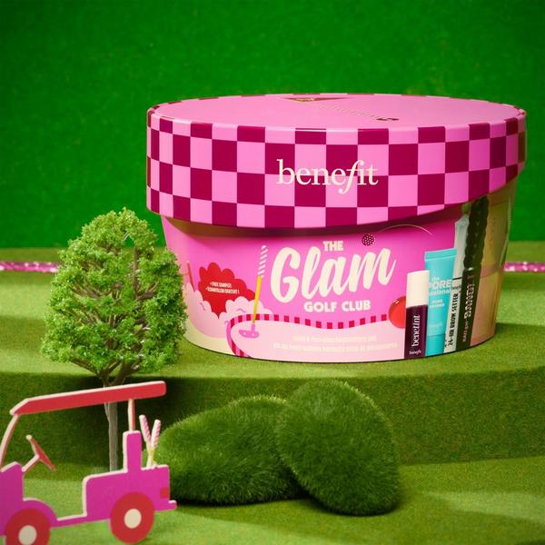 Benefit Cosmetics The Glam Golf Club Mini Full-Face Makeup Set Bestselling Travel-Size Essentials #8