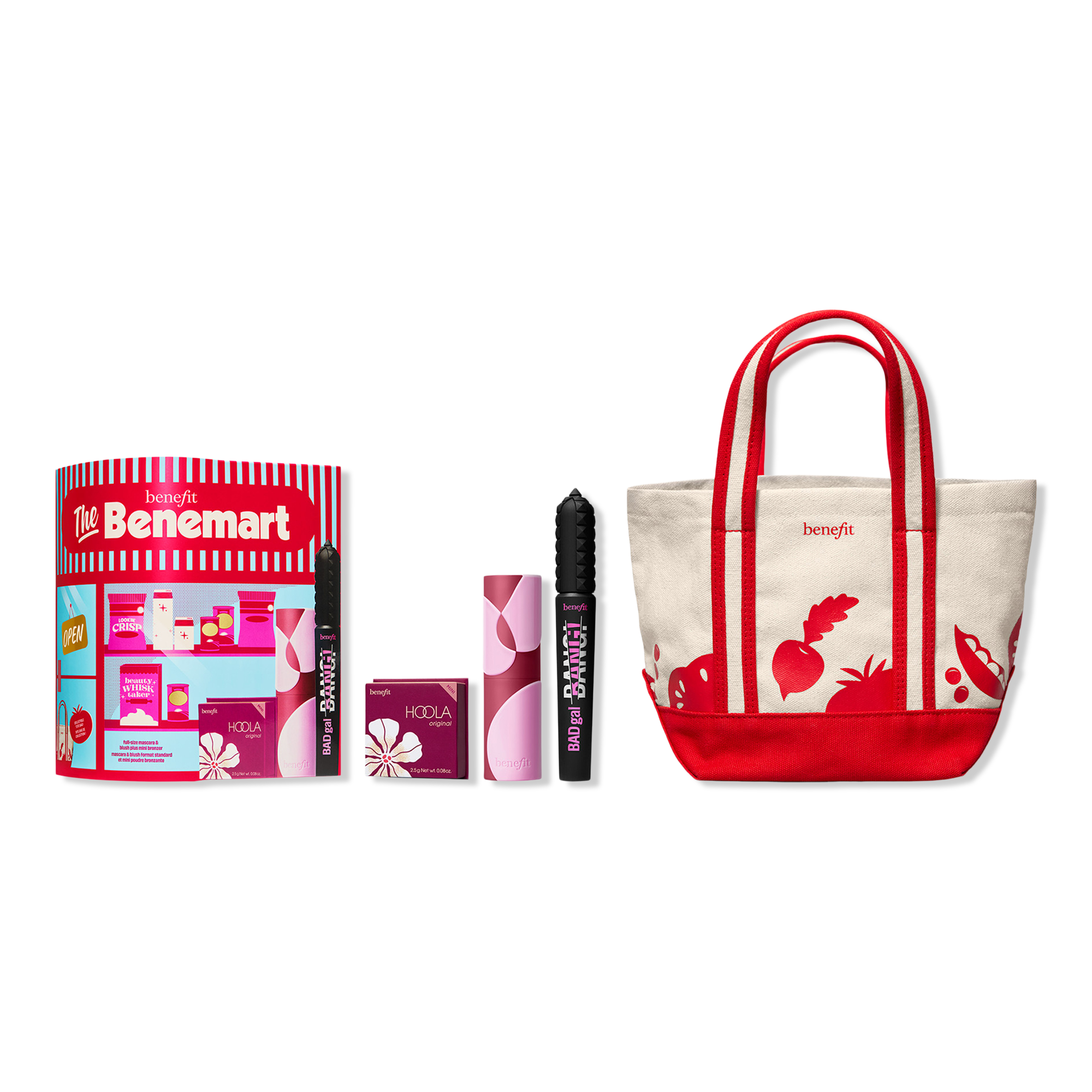 Benefit Cosmetics The Benemart Lash & Cheek Trio Mascara, Blush & Bronzer Makeup Gift Set #1