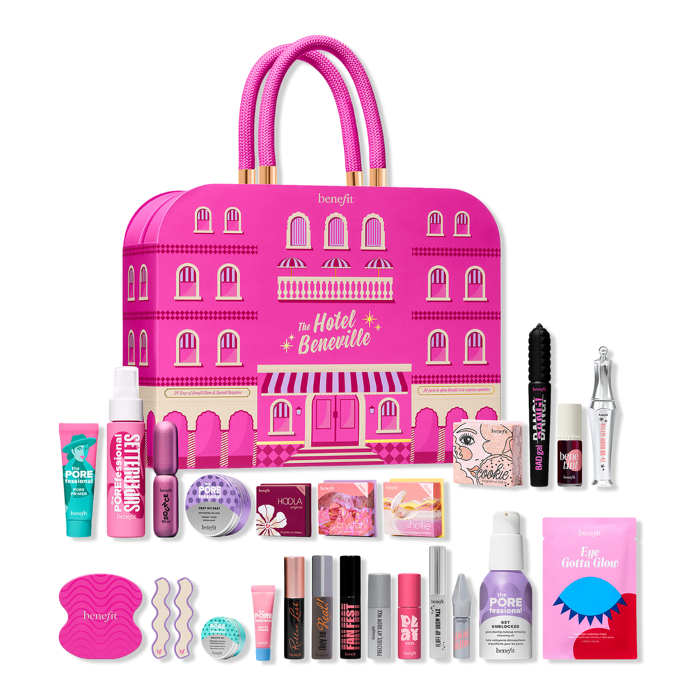 Benefit Cosmetics The Hotel Beneville 24-Day Beauty Advent Calendar Holiday Gift Set
