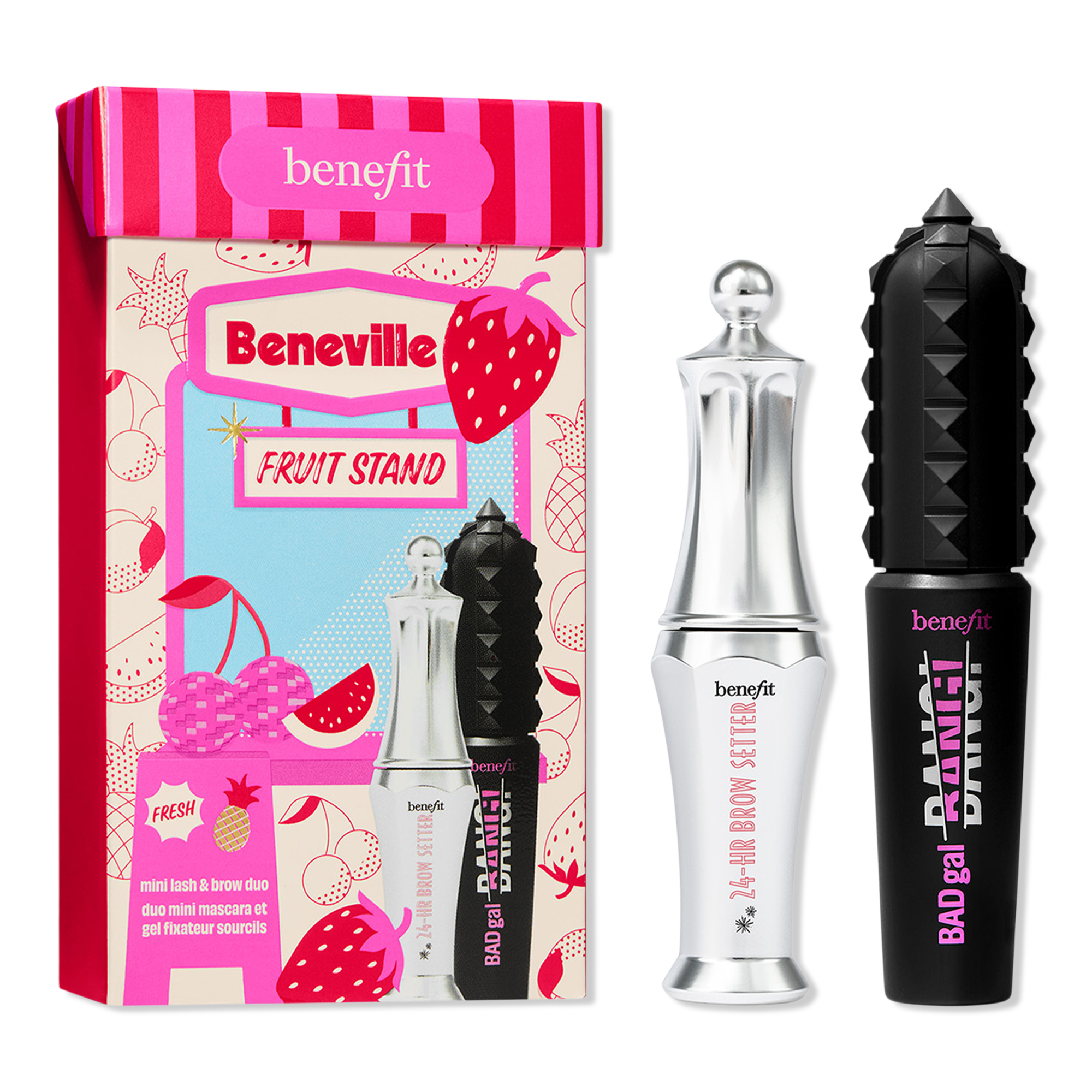 Подарочный набор Benefit Cosmetics Beneville Fruit Stand: мини-тушь и гель для бровей — фото 1