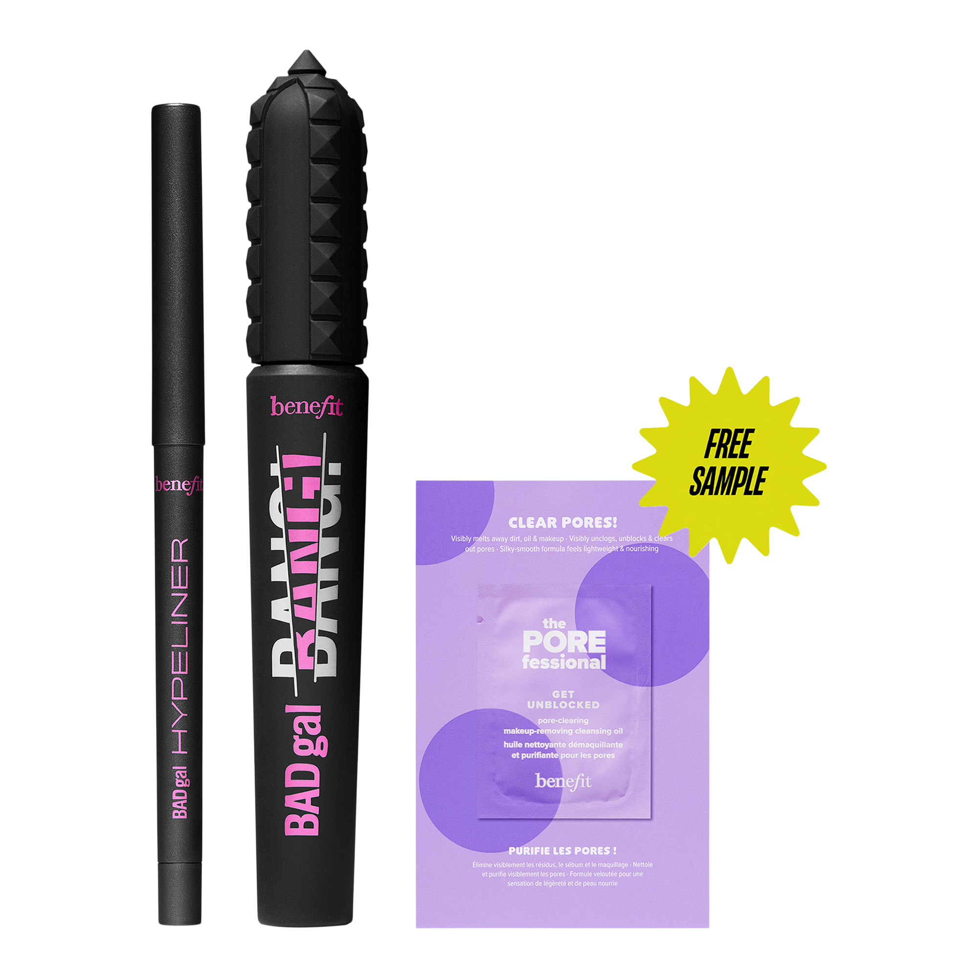 Подарочный набор для глаз Benefit Cosmetics BADgal Hypetower: тушь и подводка — фото 7