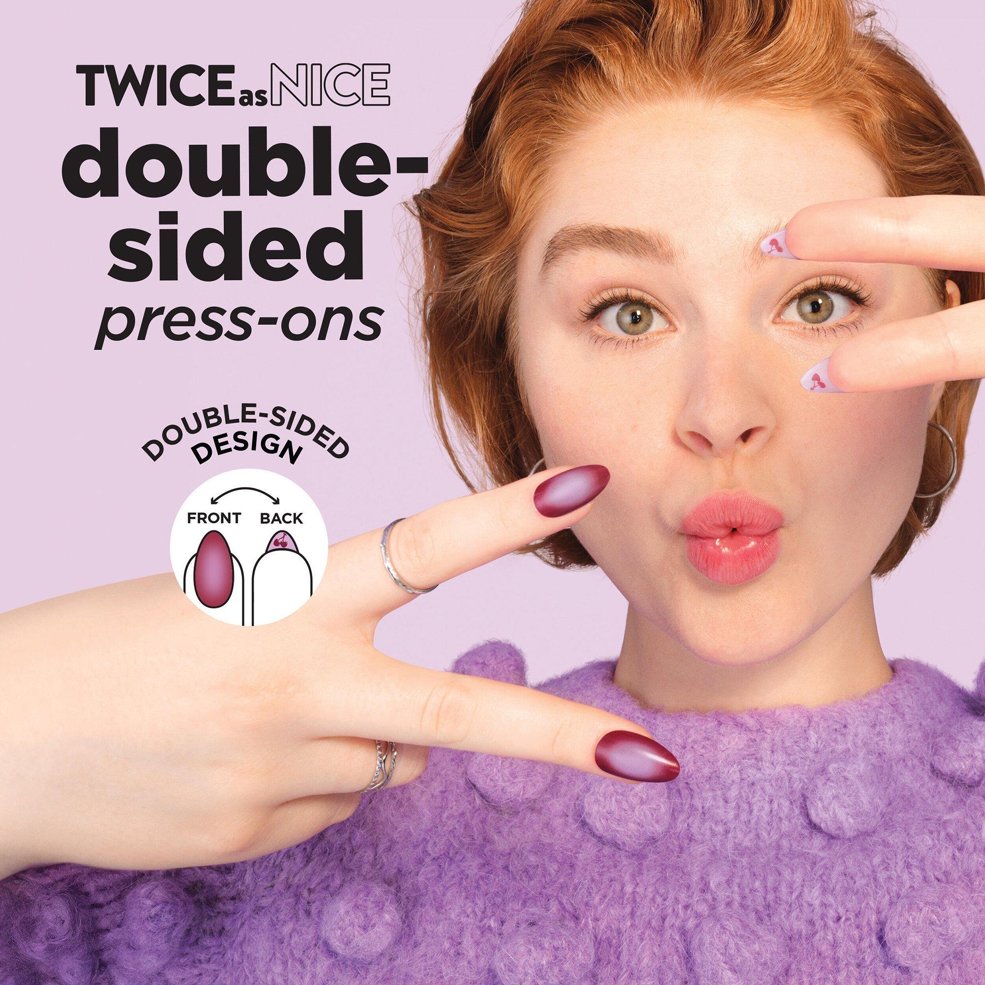 Набор накладных ногтей Sally Hansen Salon Effects Press Ons Twice As Nice, цвет: 2 Be Or Not 2 Be — фото 6