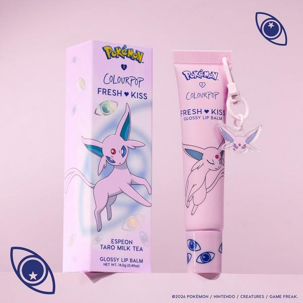 ColourPop ColourPop X Pokémon Fresh Kiss Glossy Lip Balm w/ Keychain Charm Espeon #3