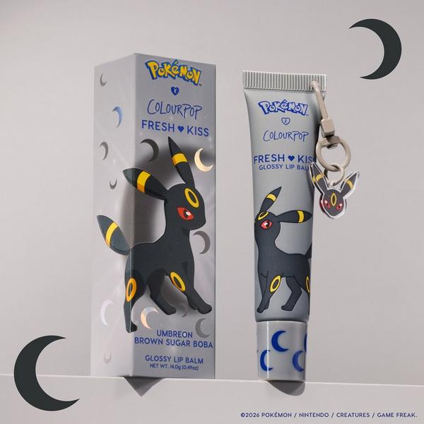 ColourPop ColourPop X Pokémon Fresh Kiss Glossy Lip Balm w/ Keychain Charm Umbreon #3