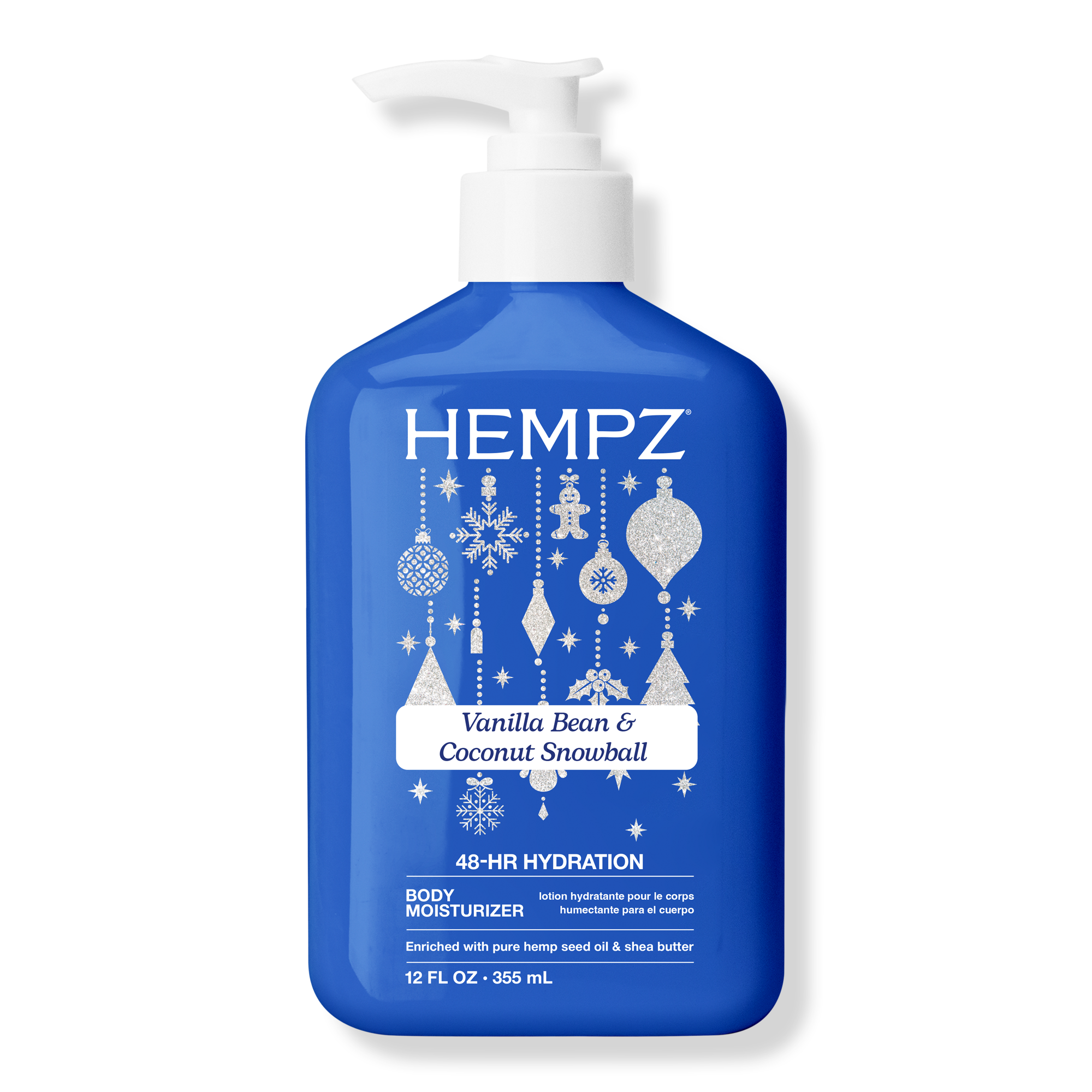 Увлажняющий крем для тела Hempz с ванилью и кокосом Snowball, лимитированный выпуск