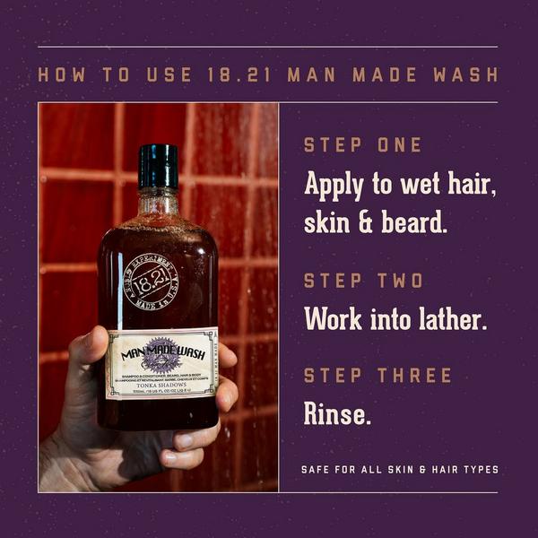 18.21 Man Made Tonka Shadows Shampoo, Conditioner and Body Wash #4
