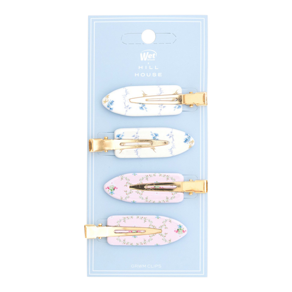 Wet Brush Wet Brush x Hill House Creaseless Clips- Bluebell Waltz/Pink Trellis #2