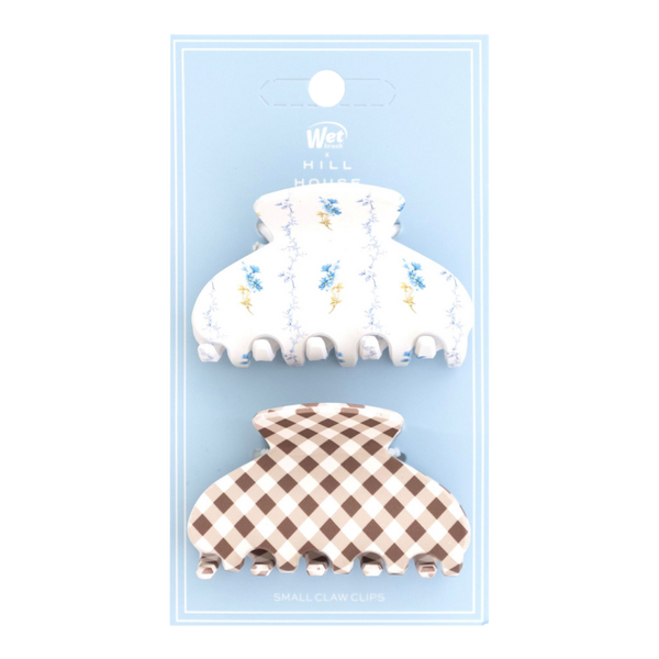 Wet Brush Wet Brush x Hill House Bluebell Waltz and Brown Gingham Small Claw Clips 2ct #2