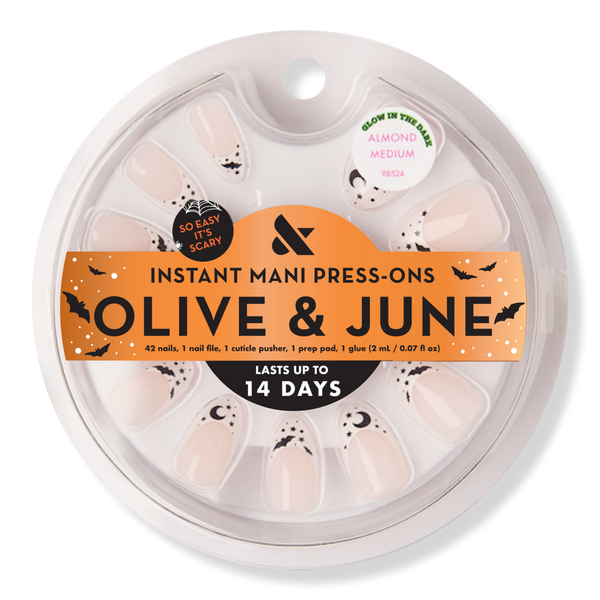 Olive & June Instant Mani Halloween Press-On Nails Witching Hour French #1