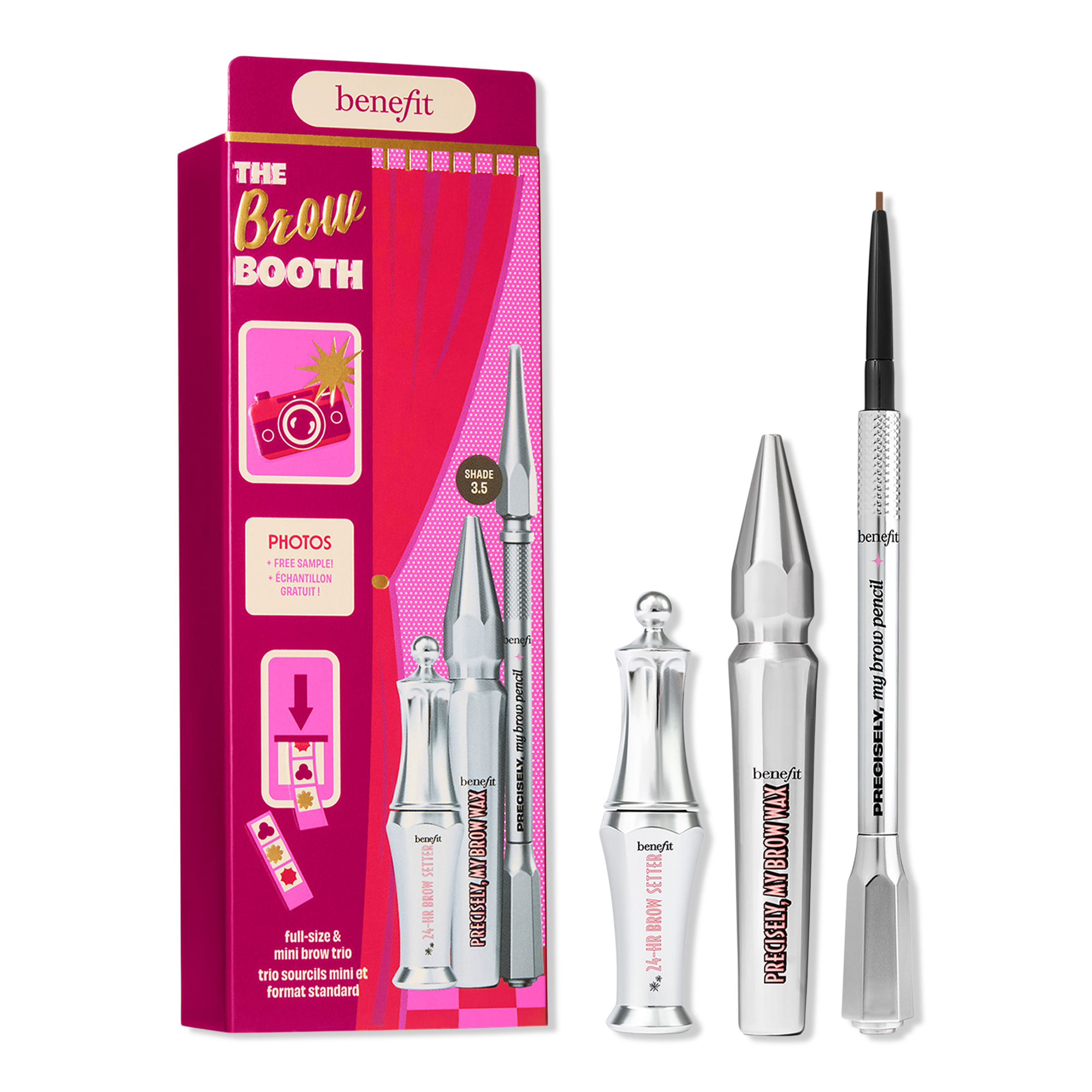 Benefit Cosmetics The Brow Booth Full-Size & Mini Brow Trio #1