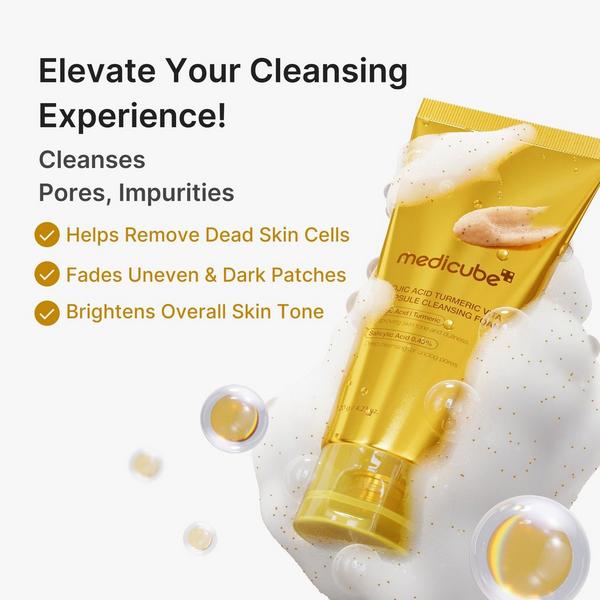 medicube Kojic Acid Turmeric Vita Capsule Cleansing Foam #3