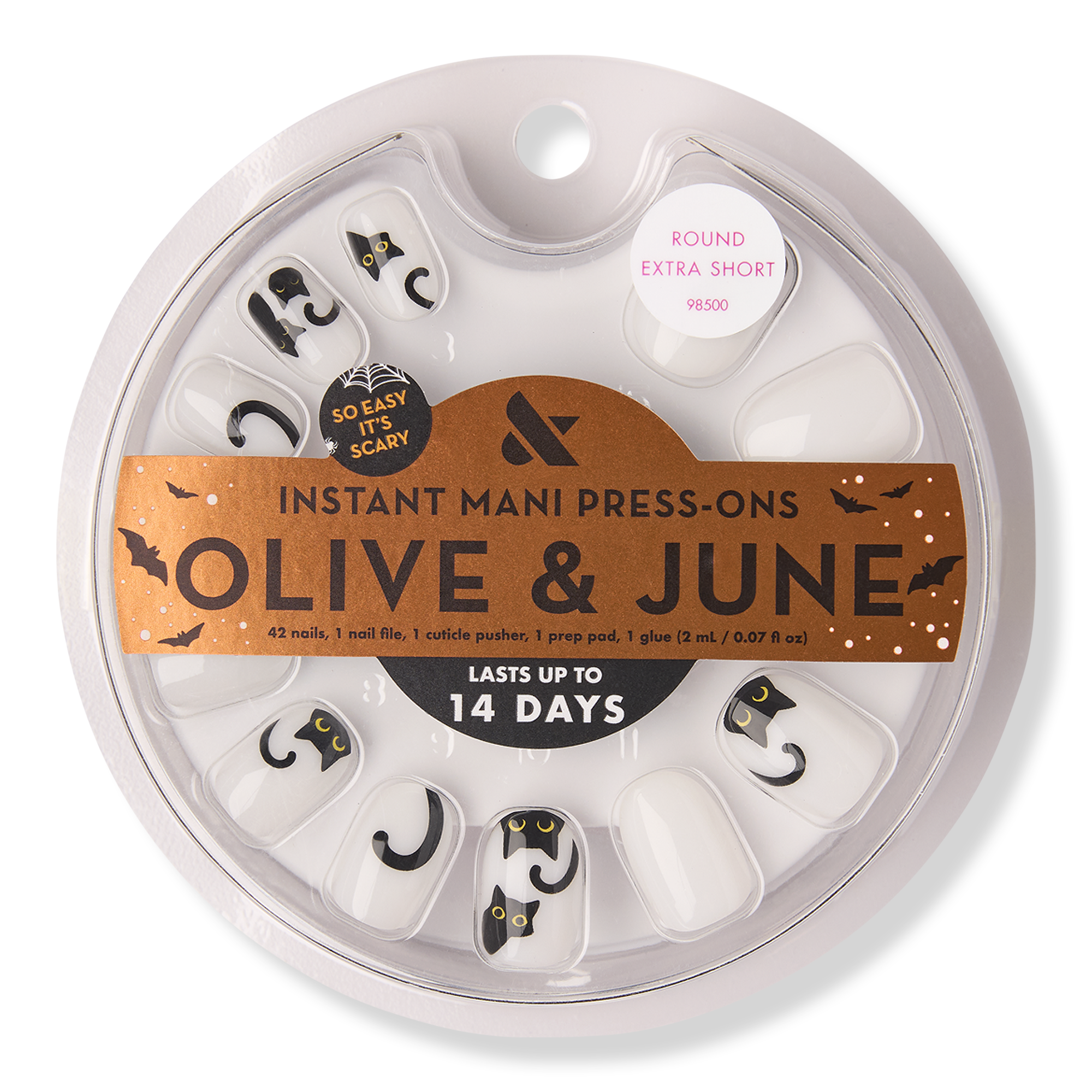 Olive & June Instant Mani Halloween Press-On Nails It’s Purrfection #1