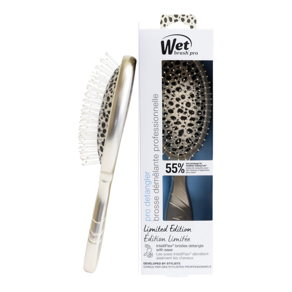 Wet Brush Patterned Poise Pro Detangler – Cream Leopard #4