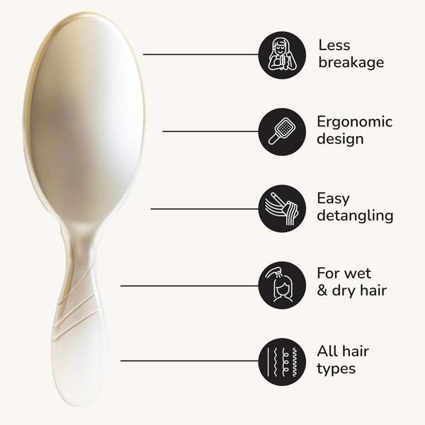 Wet Brush Patterned Poise Pro Detangler – Cream Leopard #5