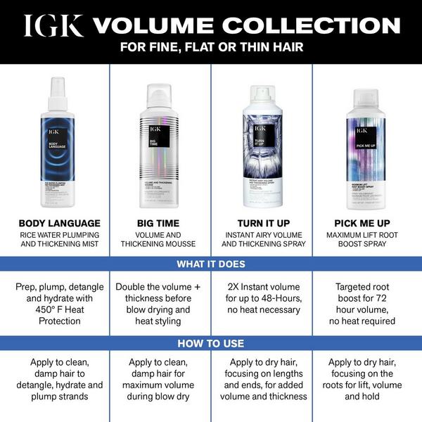 IGK Turn It Up Hair Thickening Instant Volume Spray #8