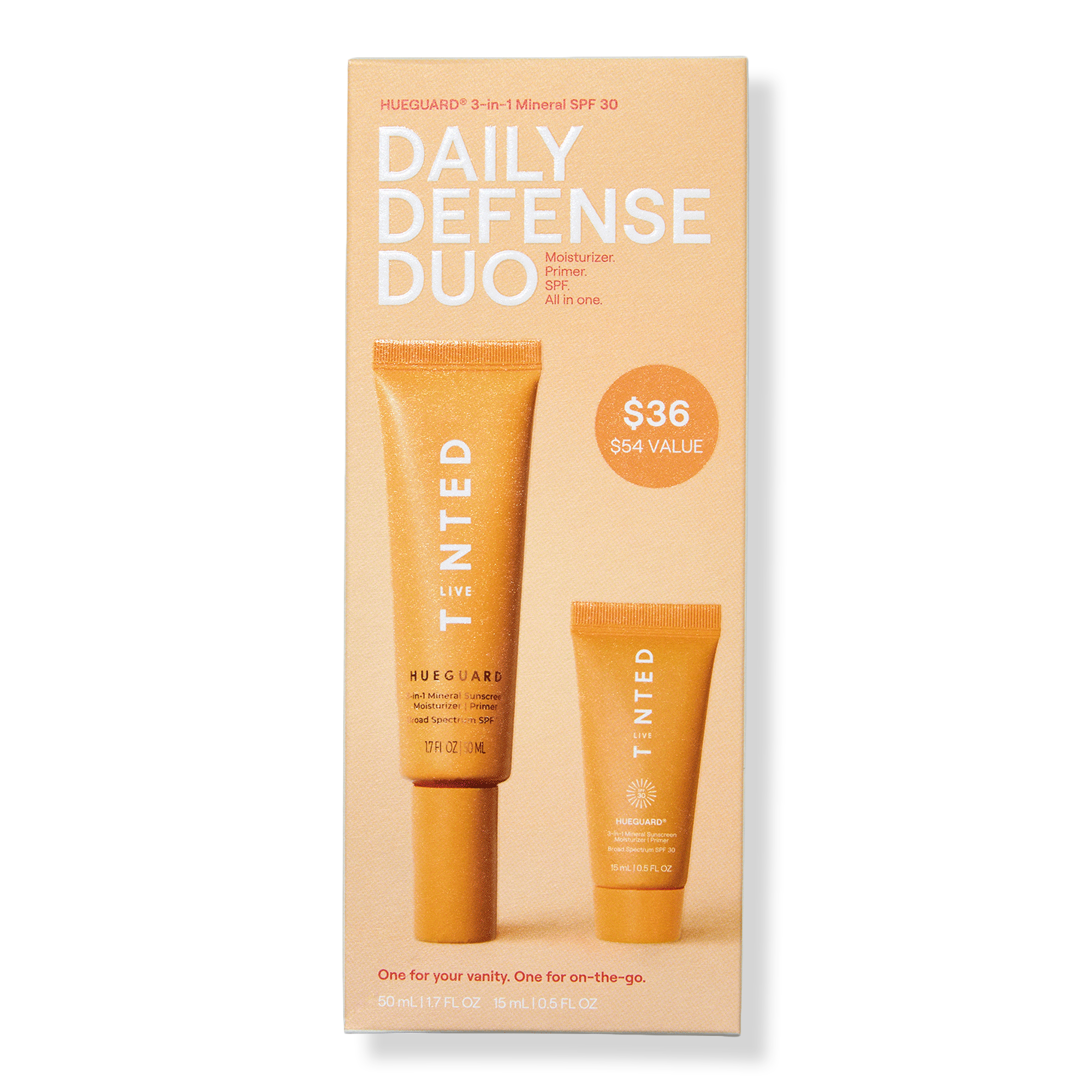 Live Tinted Hueguard 3-in-1 Mineral Sunscreen SPF 30 Daily Defense Duo #1