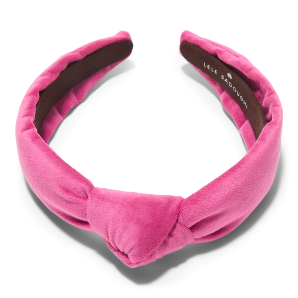 Lele Sadoughi Velvet Slim Knotted Headband #2