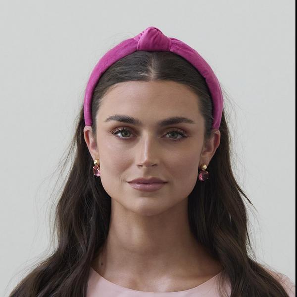 Lele Sadoughi Velvet Slim Knotted Headband #4