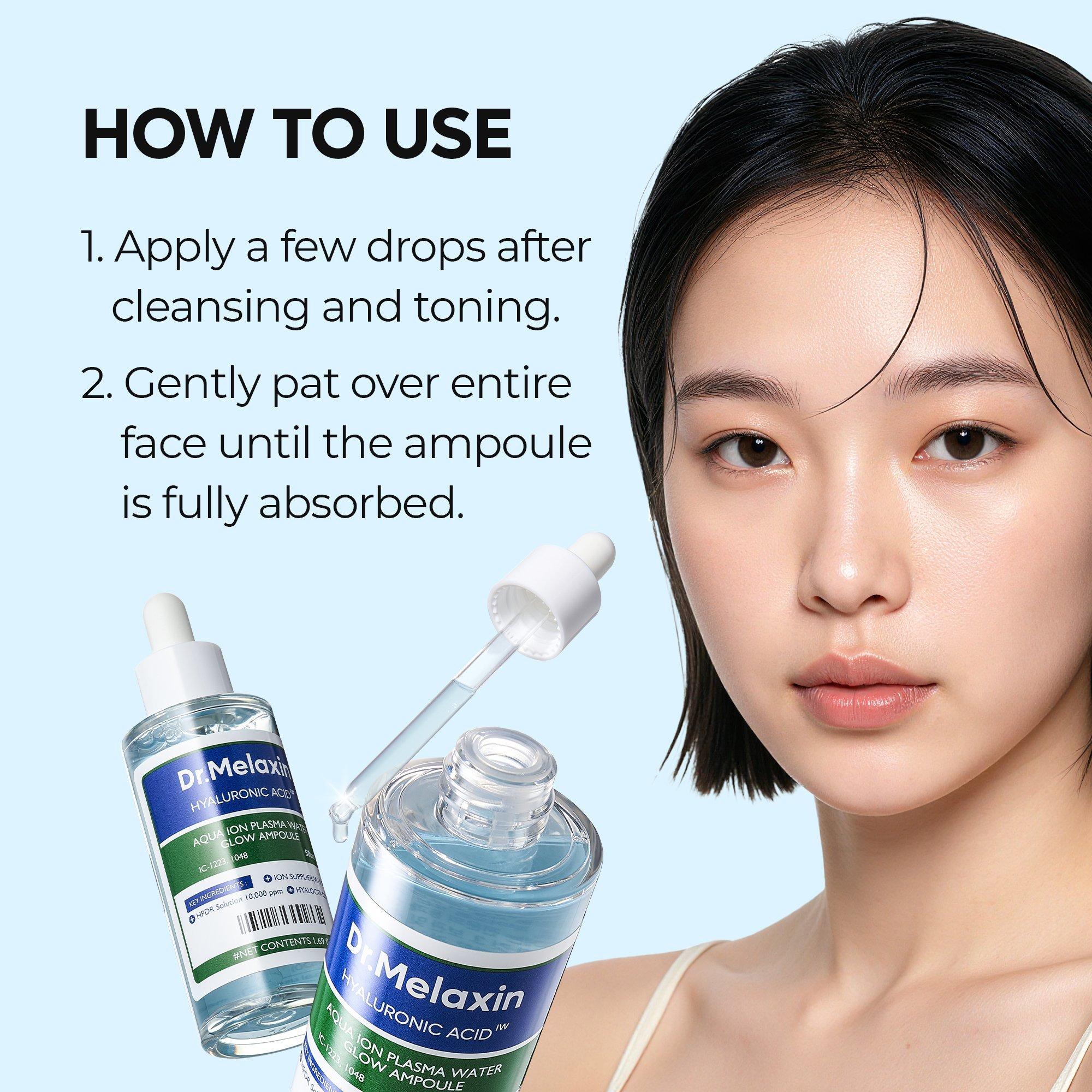 Ампула для сияния кожи Dr. Melaxin Aqua Ion Plasma Water Glow — фото 5