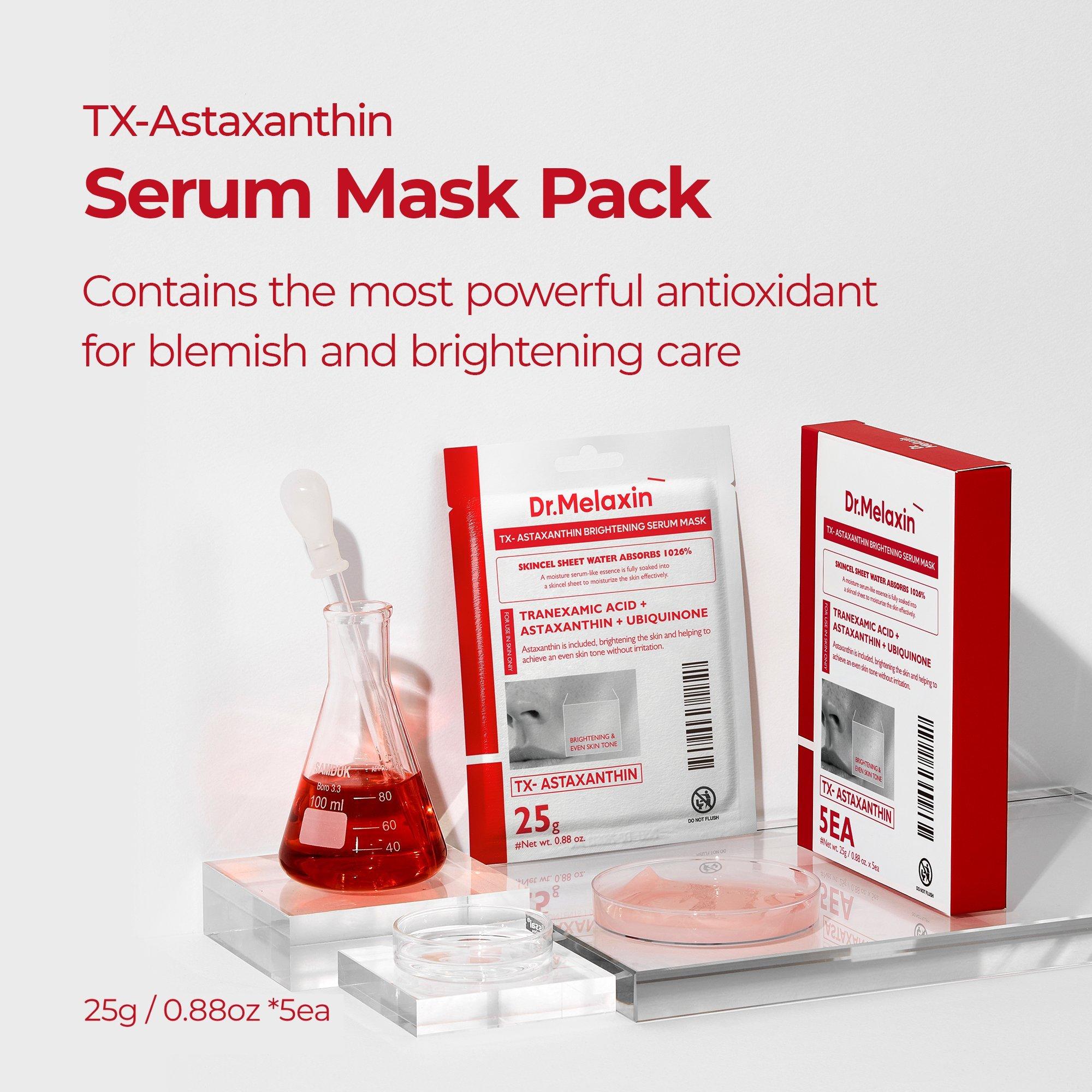 Осветляющая сыворотка-маска с астаксантином Dr. Melaxin TX-Astaxanthin — фото 2